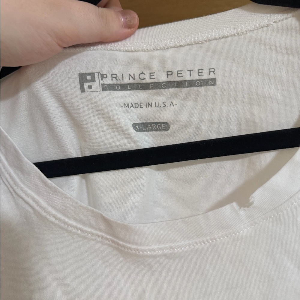 NWT Prince Peter Collection Distressed Crop Evil Eye Tee - Picture 2 of 7